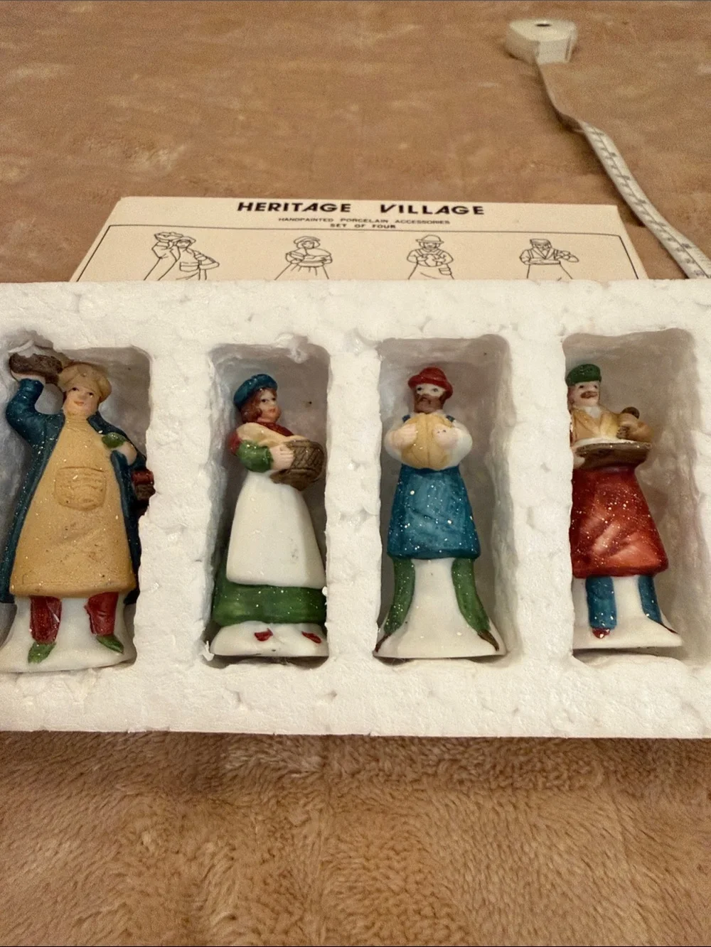 Department 56 Handpainted Porcelain Small Pet apx 2.5” Figurine Set - Multicolor
